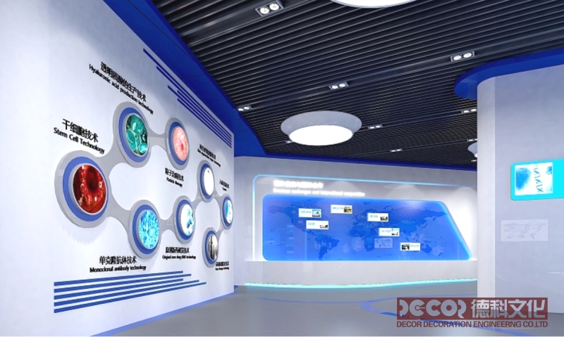 展館展廳設計中如何利用建筑形式和空間分區來展示不同主題？